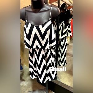 Chevron print dress